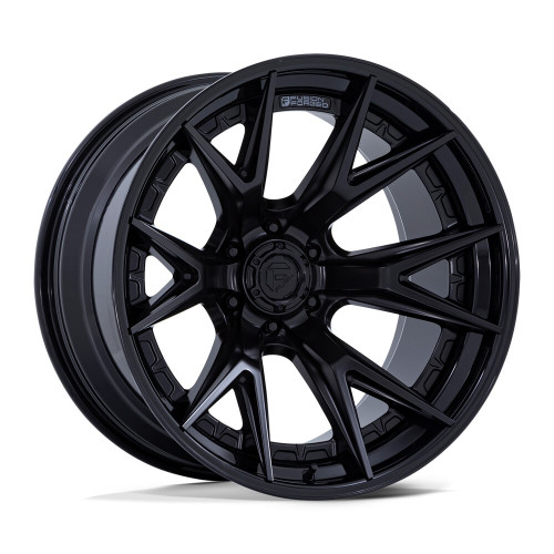 18" Fuel FC402 Catalyst Matte Black Gloss Black Lip 18x9 Wheel 6x5.5 1mm Rim