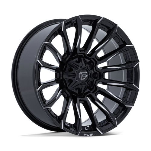 Set 4 22" Fuel FC889 Blade Gloss Black Milled 22x10 Wheels 8x180 -18mm Rims