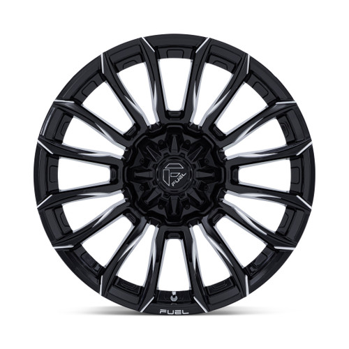 22" Fuel FC889 Blade Gloss Black Milled 22x9 Wheel 8x180 20mm FC889BE22908820