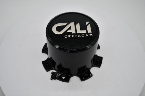 Cali Offroad black rear dually wheel center cap C109110B02-R replacement cap for Summit 8x200 and 8x210 truck wheel applications.
