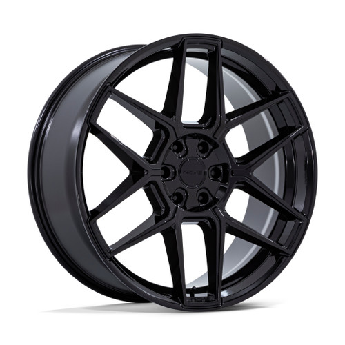 24" Niche NC281 Rise Gloss Black 24x10 Wheel 5x120 30mm Rim NC281BX24105230