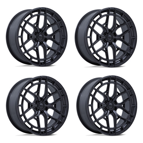 Set 4 22" Niche NC284 Adria Matte Black 22x10 Wheels 6x5.5 20mm Truck SUV Rims