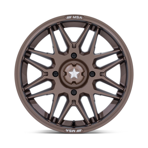 14" MSA Offroad Wheels M52 Radar UTV Matte Bronze 14x7 Wheel 4x137 10mm Rim