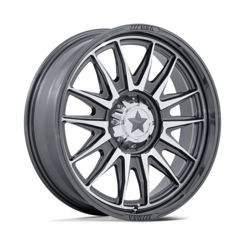 Set 4 20" MSA Offroad Wheels M55 Commander UTV Platinum Machined 20x7 4x110 0mm