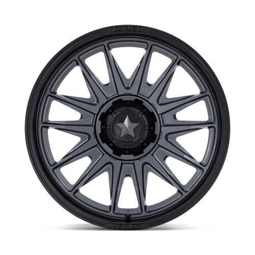 24" MSA Offroad Wheels M55 Commander UTV Gunmetal M-Blk Lip 24x7 Wheel 5x4.5 0mm