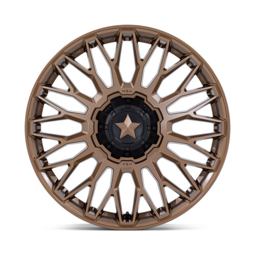 24" MSA Offroad Wheels M50 Clubber Matte Bronze 24x7 Wheel 4x137 4x156 0mm Rim