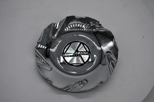 Azara AZA-529 chrome wheel center cap replacement, 7-inch cap for compatible 18-inch to 24-inch Azara wheels