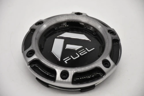 Fuel Off-Road FC401 Brawl gloss black DDT snap-in wheel center cap, 4-inch size, SKU U1006-79GBDT.