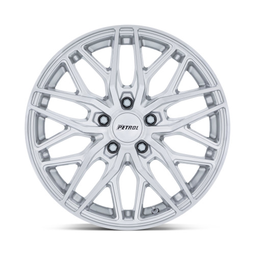 19" Petrol PE004 P3E Machined Brushed Gloss Silver 19x8.5 Wheel 5x110 40mm Rim