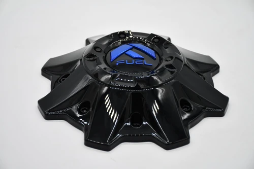 Fuel Off-Road D645 Stroke 1001-83GBK gloss black center cap with blue logo