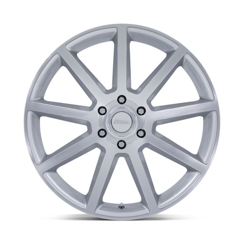 22" Petrol PE007 P6E Gloss Silver Machined Face 22x9.5 Wheel 6x5.5 25mm Rim