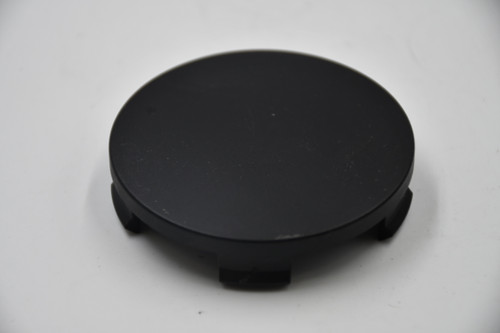 AfterMarket Flat Black Wheel Center Cap Hub Cap (BL)N37 2.5" Blank No Logo Black Snap in