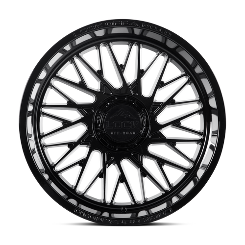 20" Lock Extreme Bandit Gloss Black 20x10 Wheel 5x5 5x5.5 18mm Offroad Truck Rim