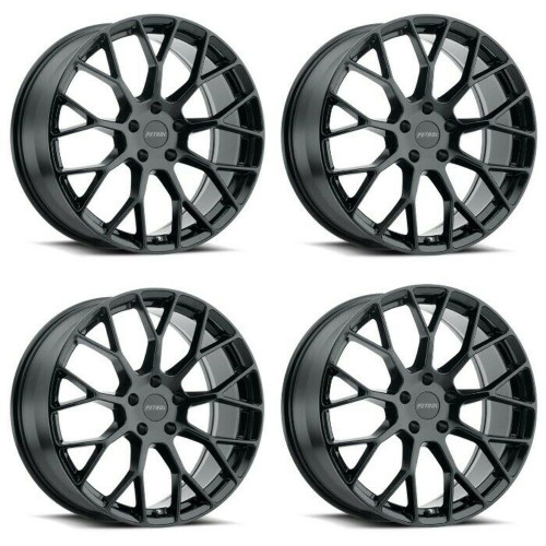 Set 4 Petrol P2B 18x8 5x4.5 Gloss Black Wheels 18" 40mm Rims