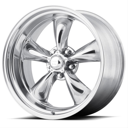 18" American Racing Vintage VN505 Torq Thrust II Polished 18x9.5 5x4.75 -6mm Rim Classic Car Wheel