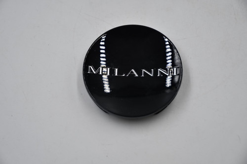 Millanni Gloss Black/ Silver lettering Wheel Center Cap Hub Cap C471GB 2.5" Milanni Snap in