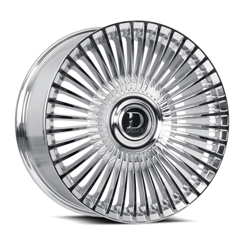 Set 4 20" Dolce Luxury Trento Chrome 20x10.5 5x112 5x4.5 (5x114.3) 40mm Wheels