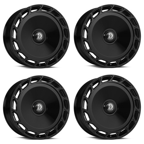 Set 4 24" Dolce Luxury Bigboy Gloss Black 24x10 Wheel 6x135 6x5.5 35mm SUV Rim