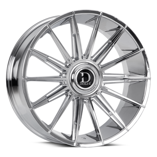 Set 4 24" Dolce Luxury Mirelli Chrome 24x9 Wheels 5x112 5x120 28mm Luxury Rims