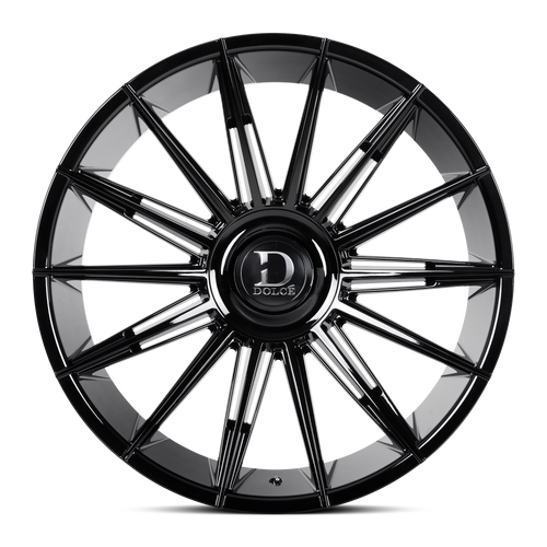 24" Dolce Luxury Mirelli Gloss Black Wheel 24x10 5x112 5x120 20mm Luxury Rim