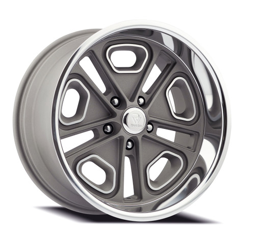 Set 4 18" Resto Del Ray Texture Gunmetal Milled Diamond Cut Lip 18x9.5 5x4.5 1mm