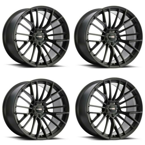 Set 4 Cray Astoria 18x9.5 5x4.75 Matte Black Wheels 18" 56mm Rims