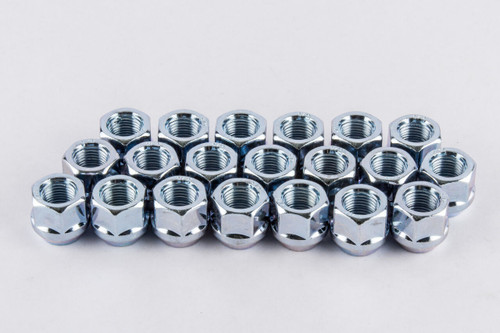 Set 20 12x1.5 Open Bulge Short Lug Nuts 3/4" 19mm Hex Solid Car Zinc W1015B