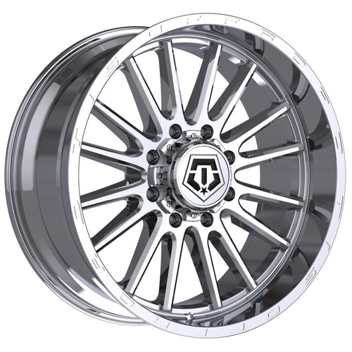 Set 4 20" TIS 567C Chrome Plated Wheels 20x10 8x180 -25mm Lifted Offroad Rims