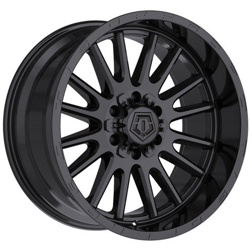 Set 4 22" TIS 567B Gloss Black Wheels 22x10 8x180 -19mm Lifted Offroad Truck Rim