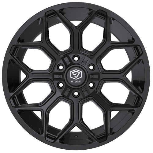 20" Edge Off Road 302B Gloss Black Wheel 20x9 6x135 6x5.5 0mm Truck SUV Rim
