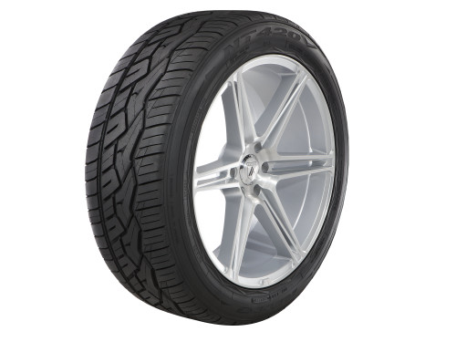 Nitto NT420V all-season performance tires mounted on aftermarket wheels for a complete SUV wheel and tire package