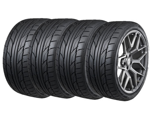 Nitto NT555 G2 high-performance street tire featuring an aggressive tread design for sports cars, muscle cars and performance vehicles