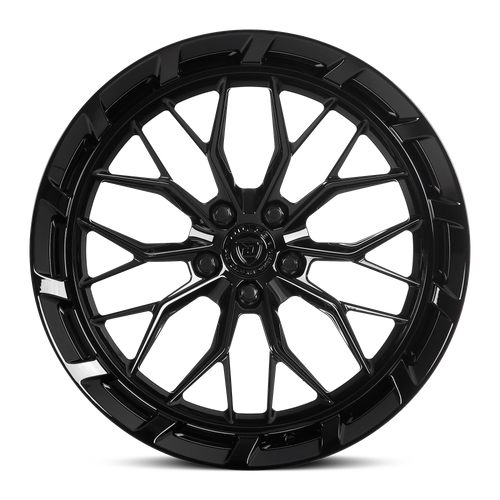 22" Dolce Performance Magari Gloss Black 22x10.5 Wheel 5x120 40mm Luxury Rim