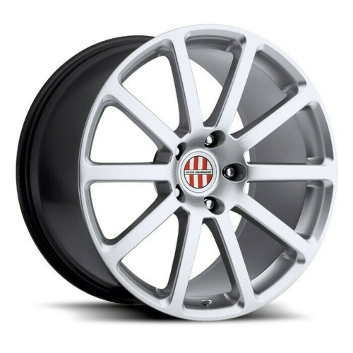 Set 4 Victor Equipment Zehn 19x9.5 5x130 Hyper Silver Wheels 19" 49mm Rims