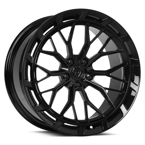 20" Dolce Performance Magari Gloss Black 20x8.5 Wheel 5x120 28mm Luxury Rim