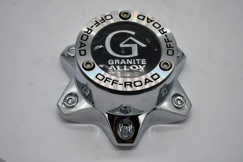Granite Alloy 6 lug Chrome Wheel Center Cap Hub Cap C394-EC 5.9"