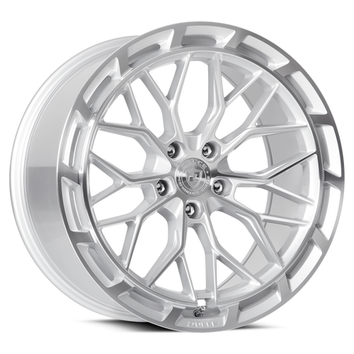 19" Dolce Performance Magari Gloss Silver Machined 19x9.5 Wheel 5x120 40mm Rim