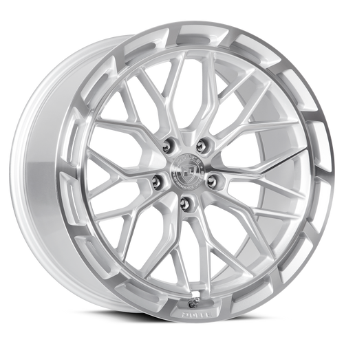 Set 4 22" Dolce Performance Magari Silver Machined Face 22x10.5 5x4.5 40mm Rims Luxury Wheels