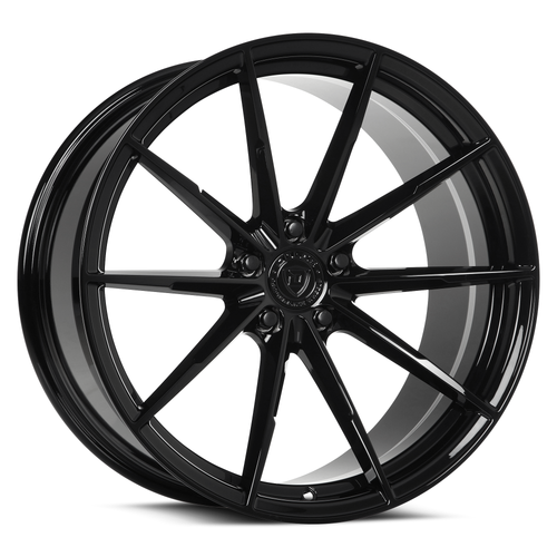 20" Dolce Performance Veloce Gloss Black 20x10 Wheel 5x112 40mm Performance Rim