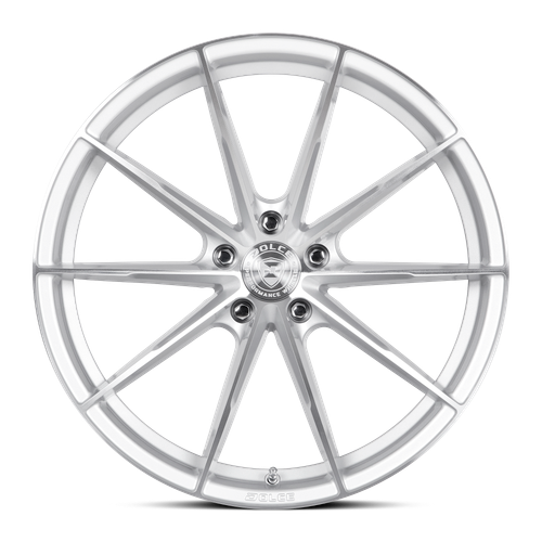 19" Dolce Performance Veloce Gloss Silver Machined Face 19x8.5 5x112 28mm Wheel Performance Rim