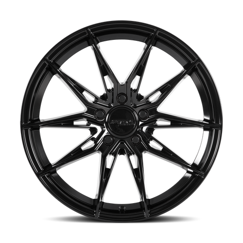 20" Katana Racing KR10 Glossy Black 20x8.5 5x120 40mm Tuner Street Track Wheel