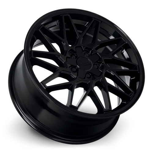 18" Katana Racing KR09 Glossy Black 18x8 5x112 5x114.3 40mm Sports Tuner Wheel