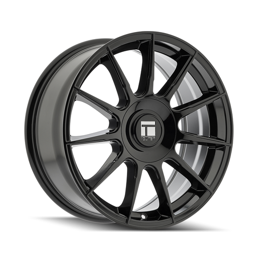 Set 4 18" Touren 3281 Gloss Black Wheels 18x8 5x4.25 (5x108) 5x115 38mm Rims