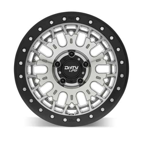 17" Dirty Life DT-3 Machined 17x9 6x5.5 -12mm For Chevy GMC Ram Cadillac Wheel
