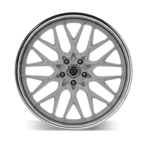 22" Ridler 681 Brushed w Polished Lip Wheel 22x10.5 5x5 10mm Classic Vintage Rim