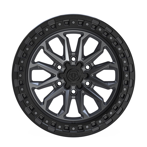 22" TIS 556AB Anthracite Black Ring Wheel 22x10 6x5.5 (6x139.7) 10mm Offroad Rim