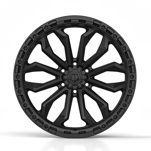 20" TIS 556SB Satin Black Satin Black Ring Wheel 20x9 6x5.5 (6x139.7) 0mm Rim