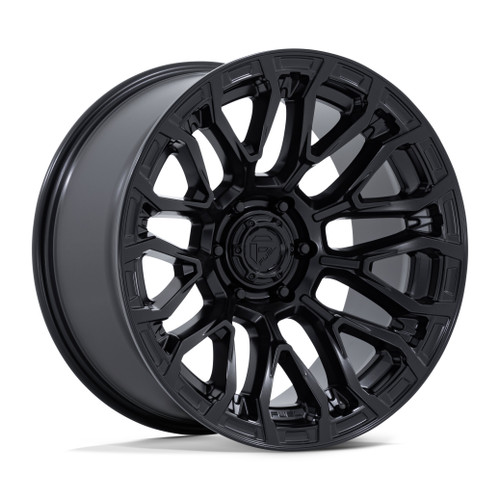 Set 4 20" Fuel FC899 Chisel Blackout 20x10 Wheels 5x5 -18mm Offroad Truck Rims
