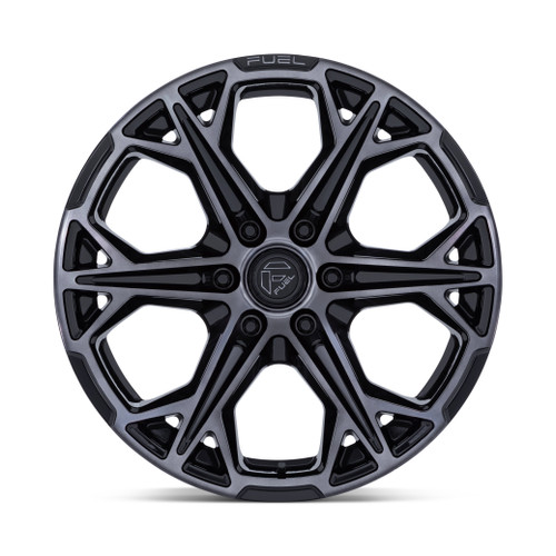 20" Fuel FC886 Hammerhead Gloss Black Dark Tinted Clear 20x9 Wheel 6x135 1mm Rim