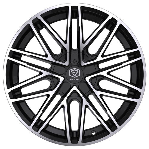 18" Edge Street 352MB Gloss Black Machined Face Wheel 18x8 5x4.5 5x120 40mm Rim